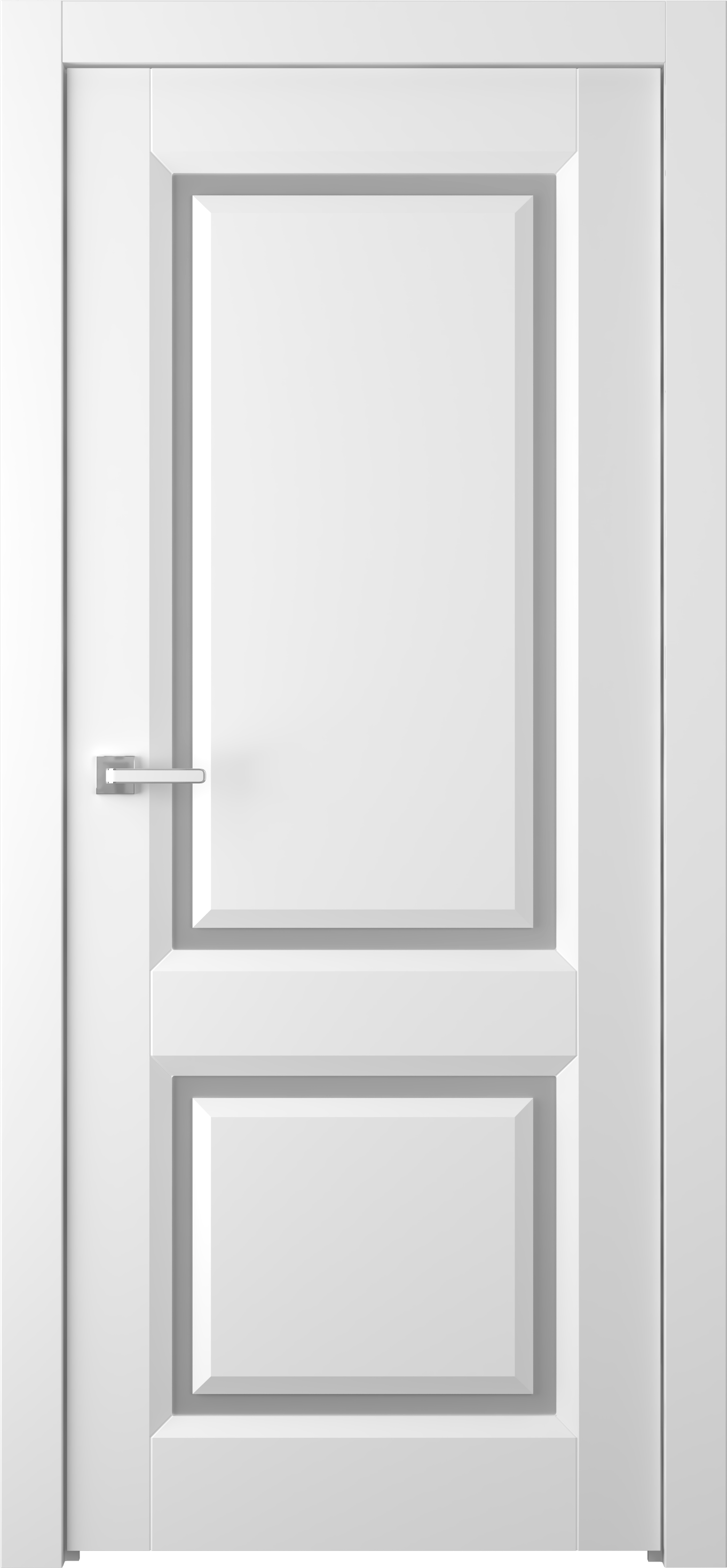 dažytos durys PLATINUM 2 stiklintos